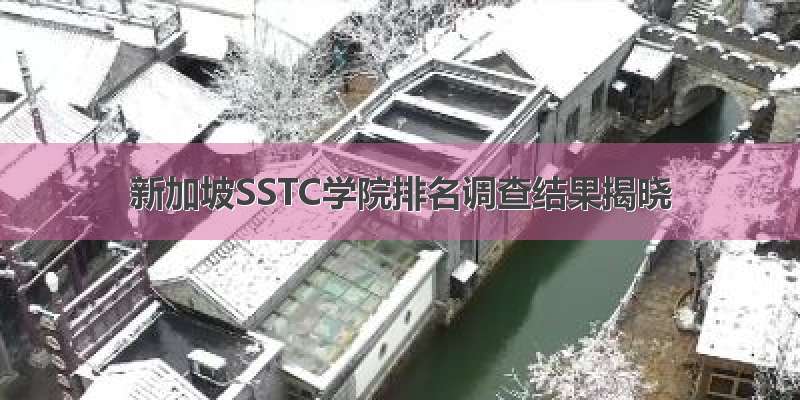 新加坡SSTC学院排名调查结果揭晓