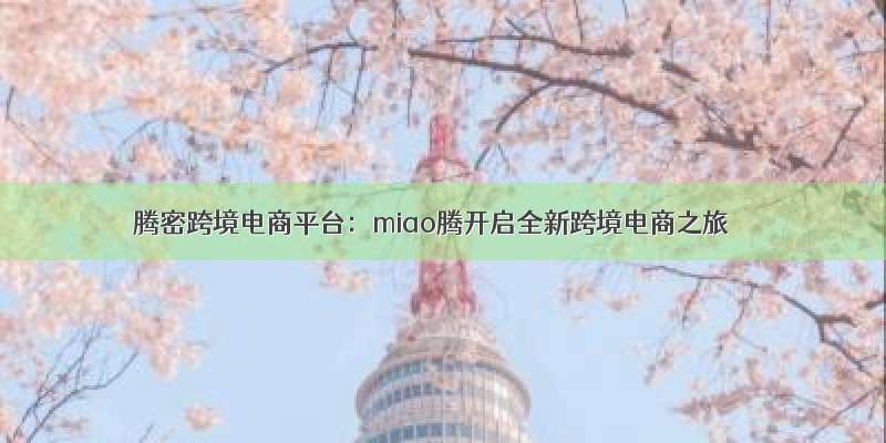 腾密跨境电商平台：miao腾开启全新跨境电商之旅